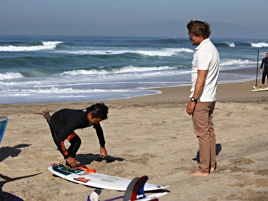 Taro Watanabe Brad Gerlach Wave Ki Surf Teacher Surf Training
