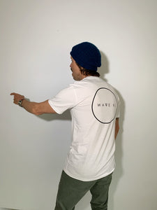 Wave Ki Classic Logo Organic Tee - White
