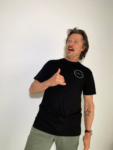 Wave Ki Classic Logo Organic Tee - Black