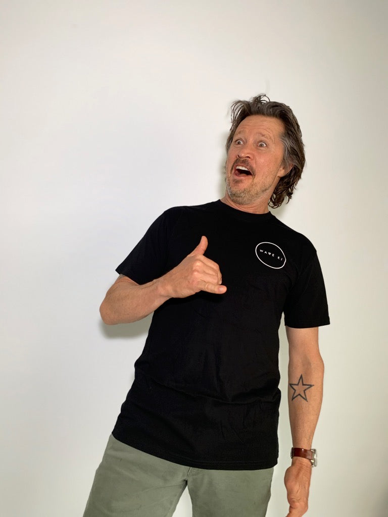 Wave Ki Classic Logo Organic Tee - Black