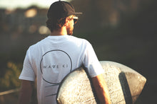 Load image into Gallery viewer, Wave Ki Classic Logo Organic Tee - White