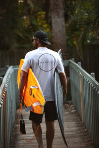 Wave Ki Classic Logo Organic Tee - White